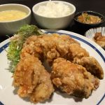 ベースの唐揚げランチ+下のハーフ一点、選べます。